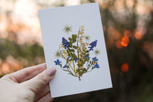 Load image into Gallery viewer, Lilly of the valley/Muscari - Pressed flower collection card