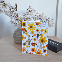 Load image into Gallery viewer, Yellow Flower Mix - Pressed flower collection card